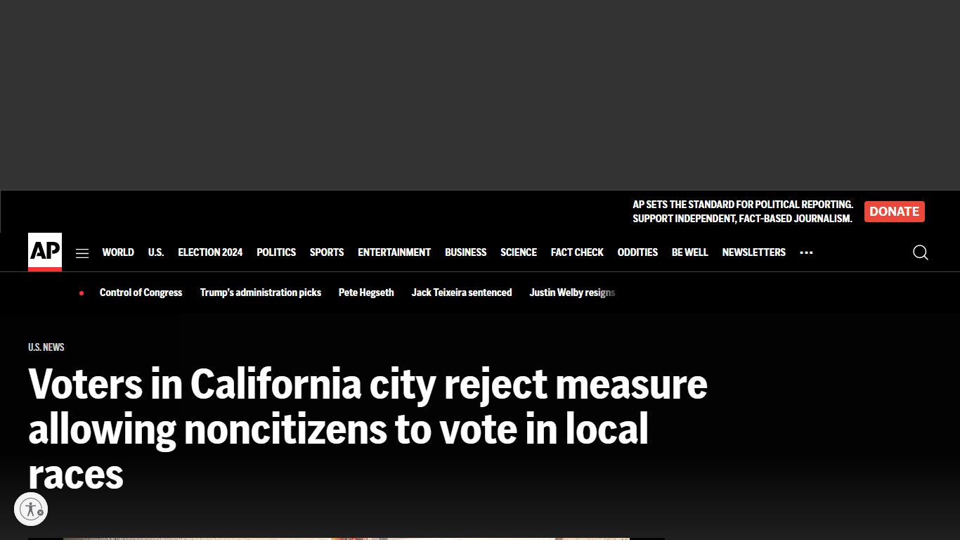 Voters in California city reject measure allowing noncitizens to vote ...